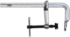 Bessey - 7" Deep Throat, 18" Max Capacity, Standard Sliding Arm Clamp - 4,880 Lb Clamping Pressure, 0.85" Spindle Diam - Industrial Tool & Supply