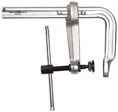 Bessey - 8" Deep Throat, 12" Max Capacity, Standard Sliding Arm Clamp - 7,770 Lb Clamping Pressure, 0.925" Spindle Diam - Industrial Tool & Supply