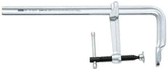 Bessey - 5-1/2" Deep Throat, 16" Max Capacity, Standard Sliding Arm Clamp - 2,660 Lb Clamping Pressure, 0.775" Spindle Diam - Industrial Tool & Supply