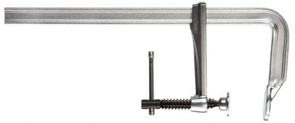 Bessey - 4-3/4" Deep Throat, 24" Max Capacity, Standard Sliding Arm Clamp - 1,320 Lb Clamping Pressure, 0.7" Spindle Diam - Industrial Tool & Supply
