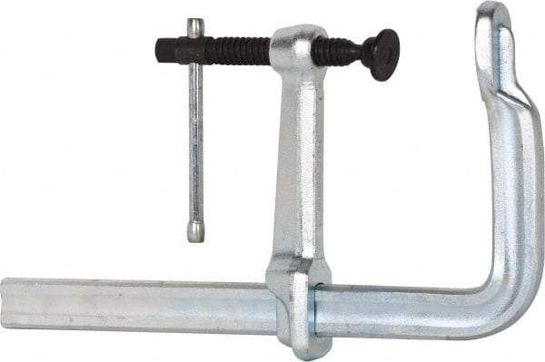 Bessey - 7" Deep Throat, 12" Max Capacity, Standard Sliding Arm Clamp - 4,880 Lb Clamping Pressure, 0.85" Spindle Diam - Industrial Tool & Supply