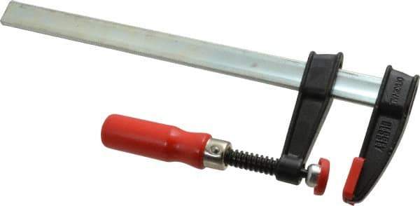 Bessey - 12" Capacity, 2-1/2" Throat Depth Steel Bar Clamp - 600 Lb Clamping Pressure - Industrial Tool & Supply