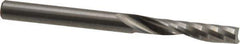 Onsrud - 1/4" Cutting Diam x 1-1/4" Length of Cut, 1 Flute, Upcut Spiral Router Bit - Uncoated, Right Hand Cut, Solid Carbide, 3" OAL x 1/4" Shank Diam, Single Edge, 21° Helix Angle - Industrial Tool & Supply