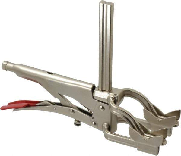 Bessey - 4-1/2" Pipe, 2-3/4" Throat Depth, 310 Lb Pressure, Steel Rail, Cradle Pipe Clamp - Industrial Tool & Supply