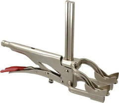 Bessey - 4-1/2" Pipe, 2-3/4" Throat Depth, 310 Lb Pressure, Steel Rail, Cradle Pipe Clamp - Industrial Tool & Supply