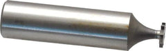 Made in USA - 5/16" Diam x 3/64" Face Width, High Speed Steel, 8 Teeth, Shank Connection Woodruff Keyseat Cutter - Uncoated, 2-1/16" OAL x 1/2" Shank, Straight Teeth - Industrial Tool & Supply