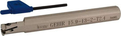 Iscar - GEHI, Internal, Right Hand, 0.094" Max Depth of Cut, 0.075 to 0.095" Groove Width, Indexable Grooving Tool Holder - GEMI.., GEPI.. Insert Compatibility, 5/8" Shank Width, 5" OAL, Through Coolant - Industrial Tool & Supply