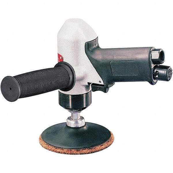 Dynabrade - 4" Max Disc, 11,000 RPM, Pneumatic Handheld Disc Sander - 32 CFM, 1/4 NPT Inlet, 0.7 hp, 90 psi - Industrial Tool & Supply