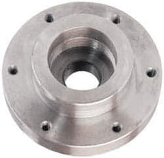 Buck Chuck Company - Adapter Back Plate for 6" Diam Self Centering Lathe Chucks - 2-3/16 - 10 Mount, 2.192" Through Hole Diam, 4.906mm ID, 6-1/2" OD, 0.947" Flange Height, Steel - Industrial Tool & Supply