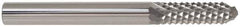 Accupro - 5/16" Diam, 1" LOC, Drill Point End, Solid Carbide Diamond Pattern Router Bit - Right Hand Cut, 2-1/2" OAL, 5/16" Shank Diam, Use on Fiberglass - Industrial Tool & Supply