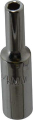Proto - 1/4" Drive, Deep Hand Socket - 6 Points, 1-15/16" OAL, Chrome Finish - Industrial Tool & Supply