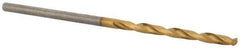 Guhring - 1/16" 118° High Speed Steel Jobber Drill - TiN Finish, Right Hand Cut, Spiral Flute, Straight Shank, 43mm OAL, Standard Point - Industrial Tool & Supply