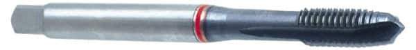 Guhring - #10-32 UNF, 3 Flute, TiN Finish, Powdered Metal Spiral Point Tap - Plug Chamfer, Right Hand Thread, 2.756" OAL, 7/8" Thread Length, 0.194" Shank Diam, 2B Class of Fit, Series 3994 - Exact Industrial Supply