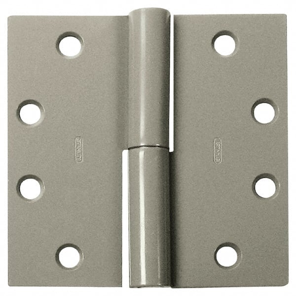 Stanley - 4-1/2" Long x 4-1/2" Wide Steel Full Mortise Commercial Hinge - Industrial Tool & Supply