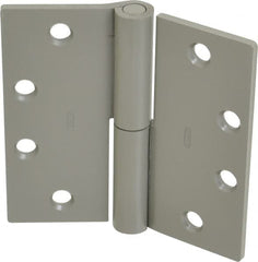 Stanley - 4-1/2" Long x 4-1/2" Wide Steel Full Mortise Commercial Hinge - Industrial Tool & Supply