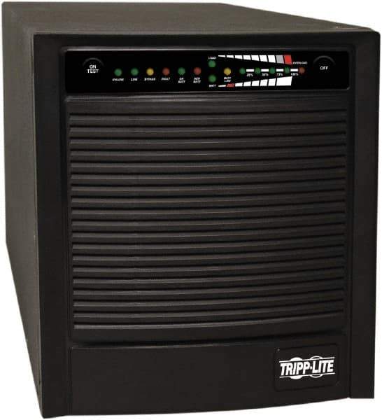 Tripp-Lite - 15 Amp, 1,500 VA, Tower & Rack Mount Online Backup Uninterruptible Power Supply - Backup 4-1/2 min with Full Load & 13 min with Half Load, 120 VAC Input & Output, 1,200 Watt Output, 1 Phases, 6 Outlets - Industrial Tool & Supply