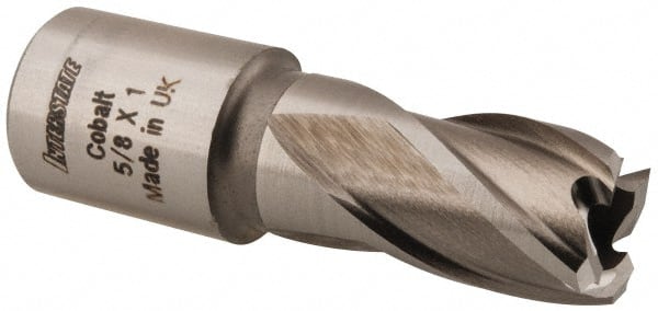 Interstate - 5/8" Diam x 1" Deep Cobalt Annular Cutter - Industrial Tool & Supply