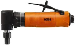 Dotco - 1/4" Collet, Angle Handle, Air Angle Die Grinder - 20,000 RPM, Rear Exhaust, 23 CFM, 0.4 hp, 90 psi, 1/4" Inlet - Industrial Tool & Supply