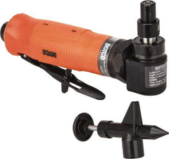 Dotco - 1/4" Collet, Angle Handle, Air Angle Die Grinder - 12,000 RPM, Rear Exhaust, 23 CFM, 0.4 hp, 90 psi, 1/4" Inlet - Industrial Tool & Supply