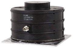 Tech Products - M12 x 1.75 Bolt Thread, 5" Long x 5.13" Wide x 3-1/2" High Pneumatic Stud Mount Leveling Pad & Mount - 550 Max Lb Capacity, 5" Base Diam - Industrial Tool & Supply