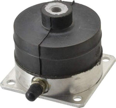 Tech Products - 3/8-16 Bolt Thread, 3" Long x 3" Wide x 2-1/2" High Pneumatic Stud Mount Leveling Pad & Mount - 100 Max Lb Capacity, 2.89" Base Diam - Industrial Tool & Supply