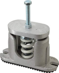 Tech Products - 1/2-13 Bolt Thread, 7-3/4" Long x 2-5/8" Wide x 5" High Aluminum Housed Spring Mounts - 1,300 Max Lb Capacity, 3-1/2" Thread Length - Industrial Tool & Supply