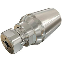 Iscar - ER32 Taper Shank Tension & Compression Tapping Chuck - 1/4" Max Tap Capacity, 0.787" Projection - Exact Industrial Supply