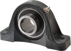 Browning - 1-7/16" ID, 7-1/4" OAL x 4-3/16" OAH Pillow Block - 4,467 Lb Static Cap, 7,340 Lb Dyn Cap, 5-17/32" Btw Mnt Hole Ctrs, 2-1/8" Base-to-Ctr Ht, Cast Iron - Industrial Tool & Supply