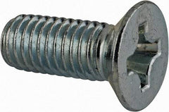 Value Collection - M8x1.25 Metric Coarse, 20mm OAL Phillips Drive Machine Screw - Flat Head, Grade 4.8 Steel, Zinc-Plated Finish, Without Washer - Industrial Tool & Supply