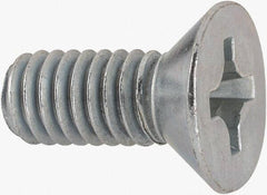 Value Collection - 5/16-18 UNC, 3/4" OAL Phillips Drive Machine Screw - Flat Head, Grade J82 Steel, Zinc-Plated Finish, Without Washer - Industrial Tool & Supply