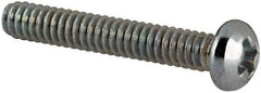 Value Collection - #3-48 UNC, 5/8" Length Under Head Phillips Drive Machine Screw - Round Head, Grade J82 Steel, Zinc-Plated Finish, Without Washer - Industrial Tool & Supply
