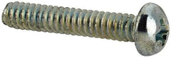 Value Collection - #4-40 UNC, 5/8" Length Under Head Phillips Drive Machine Screw - Round Head, Grade J82 Steel, Zinc-Plated Finish, Without Washer - Industrial Tool & Supply