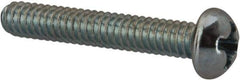 Value Collection - #5-40 UNC, 3/4" Length Under Head Phillips Drive Machine Screw - Round Head, Grade J82 Steel, Zinc-Plated Finish, Without Washer - Industrial Tool & Supply