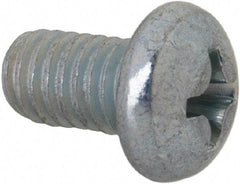Value Collection - #10-32 UNF, 5/16" Length Under Head Phillips Drive Machine Screw - Round Head, Grade J82 Steel, Zinc-Plated Finish, Without Washer - Industrial Tool & Supply
