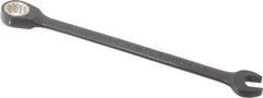 Proto - 9mm 12 Point Combination Wrench - 15° Head Angle, 5-15/16" OAL, Steel, Black Chrome Finish - Industrial Tool & Supply