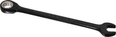 Proto - 11mm 12 Point Combination Wrench - 15° Head Angle, 6-1/2" OAL, Steel, Black Chrome Finish - Industrial Tool & Supply