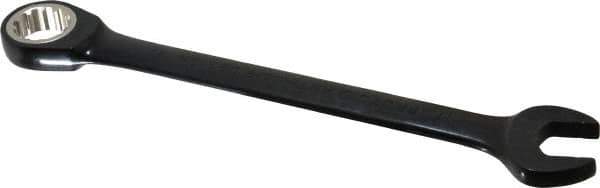 Proto - 17mm 12 Point Combination Wrench - 15° Head Angle, 8-7/8" OAL, Steel, Black Chrome Finish - Industrial Tool & Supply