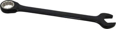 Proto - 19mm 12 Point Combination Wrench - 15° Head Angle, 9-3/4" OAL, Steel, Black Chrome Finish - Industrial Tool & Supply