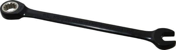 Proto - 3/8" 12 Point Combination Wrench - 15° Head Angle, 6-1/4" OAL, Steel, Black Chrome Finish - Industrial Tool & Supply