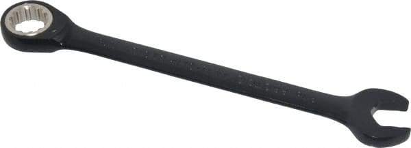 Proto - 9/16" 12 Point Combination Wrench - 15° Head Angle, 7-1/2" OAL, Steel, Black Chrome Finish - Industrial Tool & Supply
