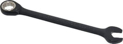Proto - 9/16" 12 Point Combination Wrench - 15° Head Angle, 7-1/2" OAL, Steel, Black Chrome Finish - Industrial Tool & Supply
