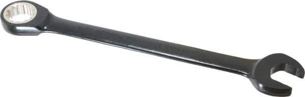 Proto - 3/4" 12 Point Combination Wrench - 15° Head Angle, 9-3/4" OAL, Steel, Black Chrome Finish - Industrial Tool & Supply