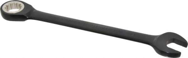 Proto - 15/16" 12 Point Combination Wrench - 15° Head Angle, 12-3/4" OAL, Steel, Black Chrome Finish - Industrial Tool & Supply