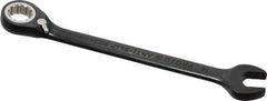 Proto - 14mm 12 Point Combination Wrench - 15° Head Angle, 7-1/2" OAL, Steel, Black Chrome Finish - Industrial Tool & Supply