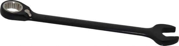 Proto - 17mm 12 Point Combination Wrench - 15° Head Angle, 8-7/8" OAL, Steel, Black Chrome Finish - Industrial Tool & Supply