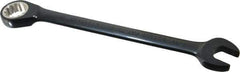 Proto - 19mm 12 Point Combination Wrench - 15° Head Angle, 9-3/4" OAL, Steel, Black Chrome Finish - Industrial Tool & Supply