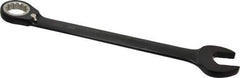 Proto - 36mm 12 Point Combination Wrench - 15° Head Angle, 19-5/16" OAL, Steel, Black Chrome Finish - Industrial Tool & Supply