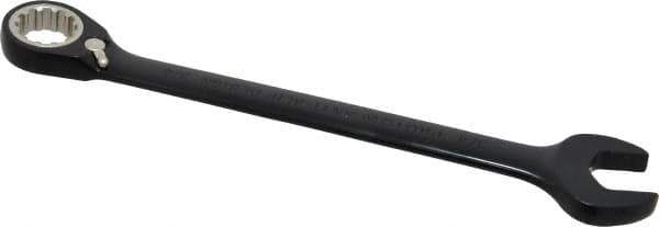 Proto - 3/4" 12 Point Combination Wrench - 15° Head Angle, 9-3/4" OAL, Steel, Black Chrome Finish - Industrial Tool & Supply