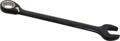 Proto - 3/4" 12 Point Combination Wrench - 15° Head Angle, 9-3/4" OAL, Steel, Black Chrome Finish - Industrial Tool & Supply