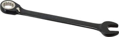 Proto - 13/16" 12 Point Combination Wrench - 15° Head Angle, 11-7/16" OAL, Steel, Black Chrome Finish - Industrial Tool & Supply